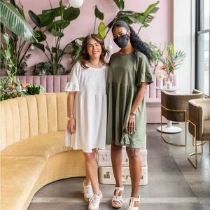 Jilly Box weekender dress in green